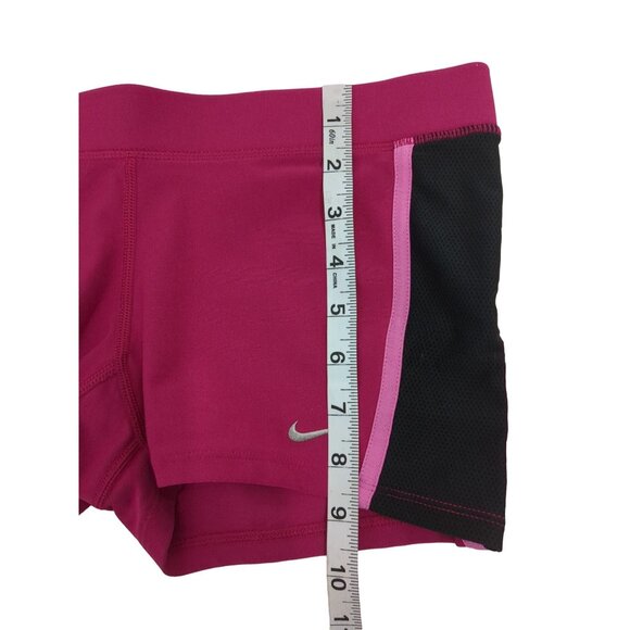 Nike Tempo Shorts Womens Small Pink Dri Fit Athletic Fitted Workout Running Gym - Picture 7 of 7
